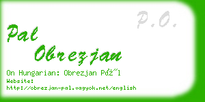 pal obrezjan business card